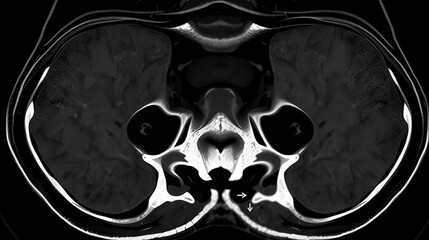 MRI (Magnetic Resonance Imaging) scan of pelvis (female). Ca rectum with pelvic lymphadenopathy. asymmetrical wall thickening forming soft tissue mass and rectum causing luminal narrowing.