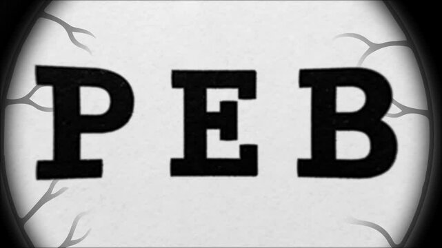 Eye Lens Test Exam Retina Focus Vision Table Chart Diagnosis Optician Doctor Optometry Eyeball Nerve Blink Effect 4K Video