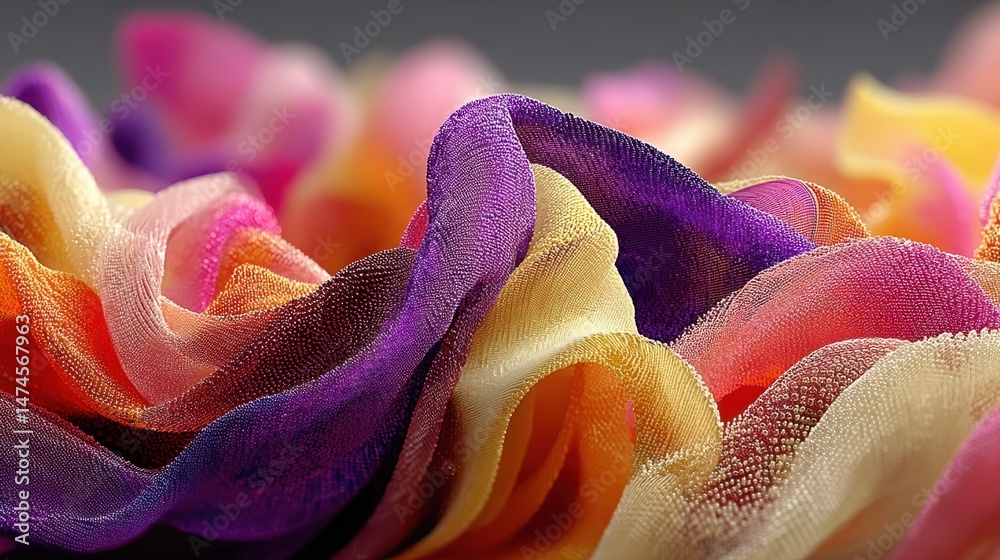 Aufkleber colorful silk texture elegant background generative ai.stock image