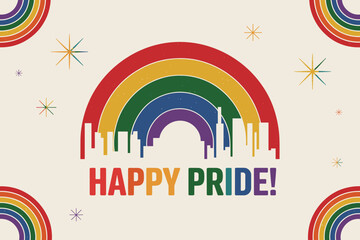 Obraz premium pride month flag, happy pride month, gay pride month, lgbt, happy pride, pride flag, month flag, pride flag, flag pride, gay, national pride day, american pride month, pride flag with blank space, rai