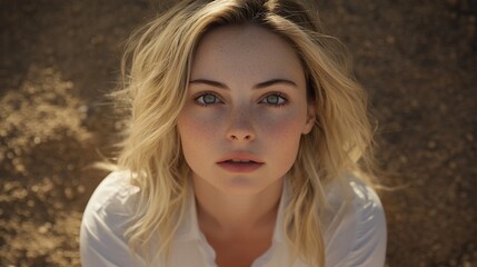 Fototapeta premium Woman, portrait, outdoors