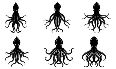 Vector design bundle twenty five includes silhouettes of various decorative elements