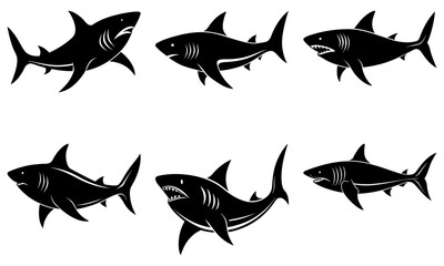 Artistic black silhouette design bundle twenty contains various vector shapes and elements