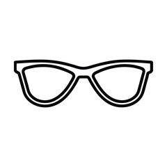 Fototapeta premium glasses isolated on white background