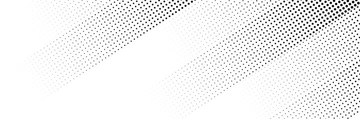 Halftone gradient. Dotted gradient, smooth dots spraying and halftones dot background seamless horizontal geometric pattern vector template set. modern