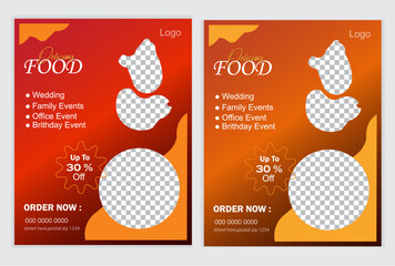 MODERN AND CREATIVE FOOD  FLYER DISIGNE.