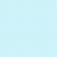 Blue wave repeat pattern.Seamless pattern of curve wavy line isolated on white background.Sea waves, water abstract background.Vector graphic illustration.