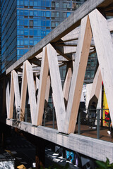 High Line: Modern Architecture in New York City - Elevated Park, Urban Design, Cityscape, Architectural Detail, Public Space