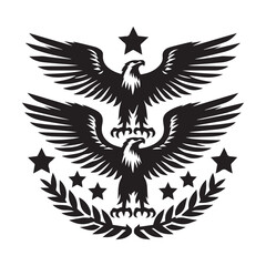 Eagle Silhouettes Vector Collection