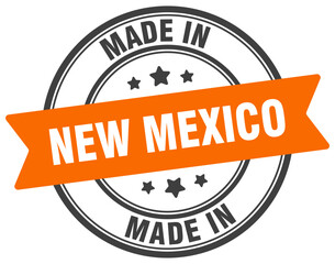 Fototapeta premium Made in New Mexico round sign. Made in New Mexico stamp.