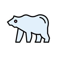 Grizzly Bear Vector Icon