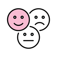 Neutral Feedback Vector Icon