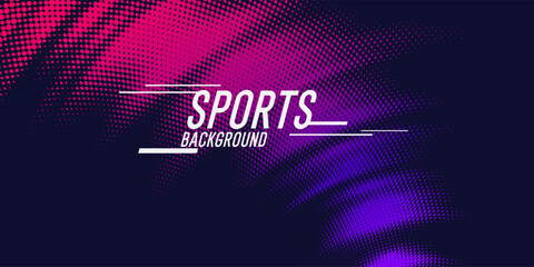 Modern colored poster for sports. Vector illustration. An effective template for placing text and information. Graphic elements for design. Background for creative work.