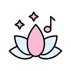 Spa Music Vector Icon