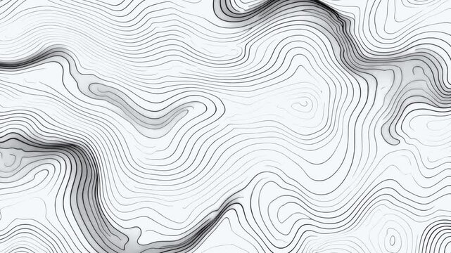 Abstract topographic lines art animated overlay, transparent 4K video, alpha channel, ProRes 4444 Generate keywords from description