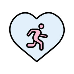 Cardio Workout Vector Icon