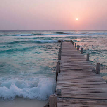 surf on a maldivian beach
