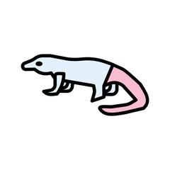 Komodo Dragon Vector Icon