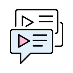 Testimonial Videos Vector Icon