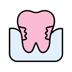 Gum Disease Vector Icon