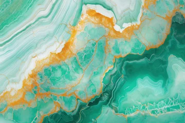 New Aqua Green Onyx Natural Marble Stone Structure For Tiles Background.