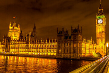 Big Ben and the Parliament by night, London