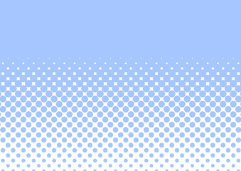 青いカラーハーフトーン