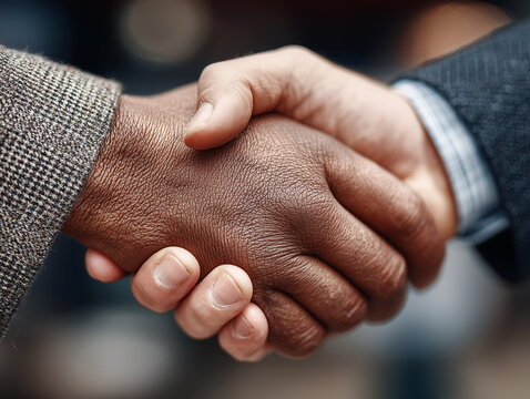foto de m&atilde;os se apertando, fechando um neg&oacute;cio, com homens usando terno. Ideal para temas de neg&oacute;cios, negocia&ccedil;&otilde;es, profissionalismo, sucesso empresarial e acordos corporativos
