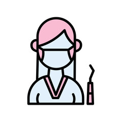 Dental Assistant Vector Icon