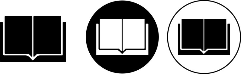  Open books sign. Including read. open book reading  knowledge.  Textbook symbol. journal literature business signs. Education concept
