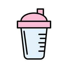 Protein Shake Vector Icon
