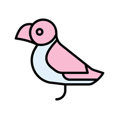 Puffin Vector Icon