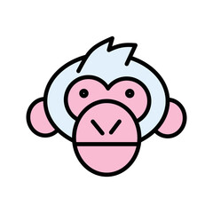 Chimpanzee Vector Icon