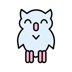 Snowy Owl Vector Icon