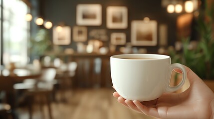 Fototapeta premium Warm, inviting cafe.