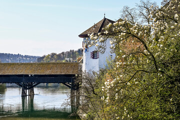 Olten, Aare, Fluss, Alte Brücke, Holzbrücke, Zielemp, Stadt, Altstadt, Amthausquai, Stadtburg,...