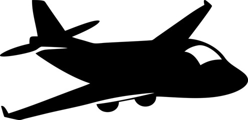 airplane  aircraft  flying transportation  silhoue (1).eps