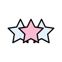 Obraz premium Star Ratings Vector Icon