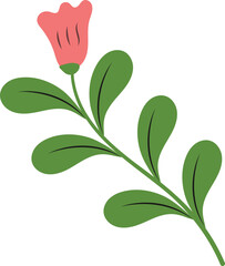 Spring and Summer Flower Decorations For Templet Design Elements and More