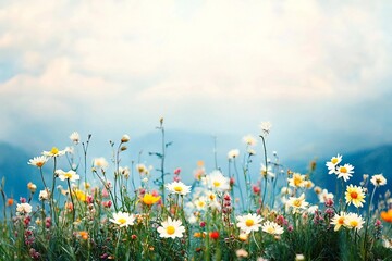 Alpine Meadow stock photo
