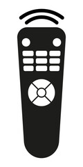 Remote control for TV, CD, DVD and other equipment. Simple design. Vector illustration EPS 10
