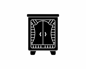 creative details Cupboard icon Vector Illustration 