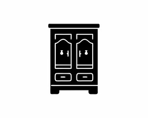 creative details Cupboard icon Vector Illustration 