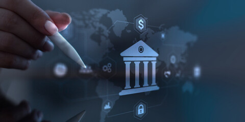 Digital Banking and Financial Services Platform with Global Network Visualization.