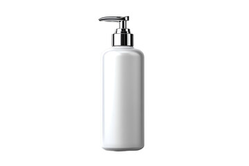 Fototapeta premium Liquid soap dispenser, white isolated background