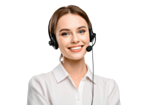 Remote Customer Service Worker – Cutout Image