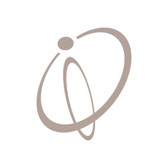 modern stylish of initial I Letter logo design vector graphic concept
