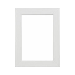 White rectangular frame with a clean design, perfect for displaying photos or artwork