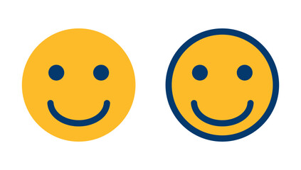 Smile icon vector isolated on white background. Smile vector icon. Emoticon Icon vector. Emoji