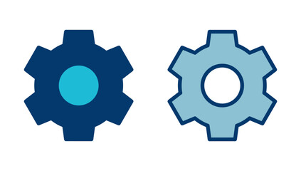 setting Icon vector isolated on white background. setting vector icon. Cog settings Icon Symbol. Gear